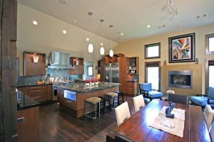 custom kitchen in new construction home