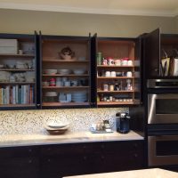 Frameless construction (no face-frames) provides the most efficient storage, as do fully adjustable shelves, and vertical tray dividers. All to maximize storage convenience and easy access to all your goods.