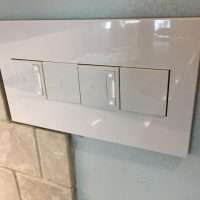 No high-end kitchen is complete without high-end lighting controls. These Adorne controls by LeGrand are both beautiful and functional.