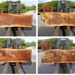 Select your slab when doing a live edge countertop or table top